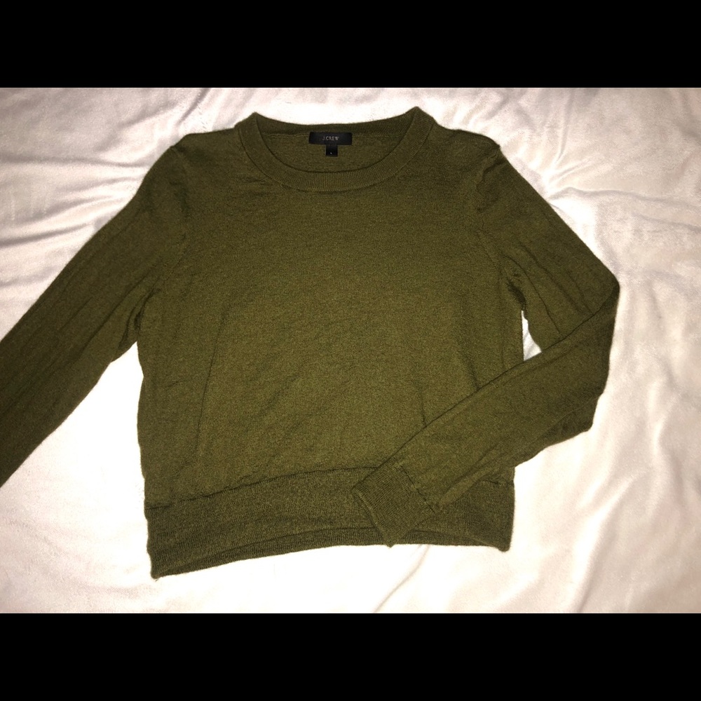 Army Green J Crew Pullover - S
